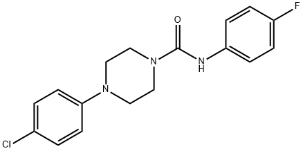 4-(4-chlorophenyl)-N-(4-fluorophenyl)-1-piperazinecarboxamide,794551-63-6,结构式