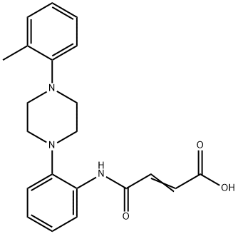 4-{2-[4-(2-methylphenyl)-1-piperazinyl]anilino}-4-oxo-2-butenoic acid Structure