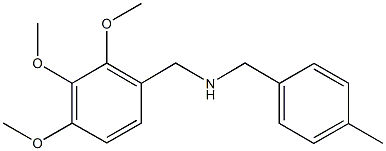 N-(4-methylbenzyl)-N-(2,3,4-trimethoxybenzyl)amine,794552-03-7,结构式