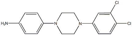 4-[4-(3,4-dichlorophenyl)-1-piperazinyl]phenylamine 化学構造式