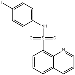 N-(4-fluorophenyl)-8-quinolinesulfonamide Struktur