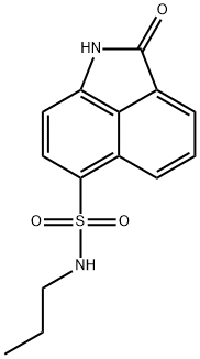 2-oxo-N-propyl-1,2-dihydrobenzo[cd]indole-6-sulfonamide 化学構造式