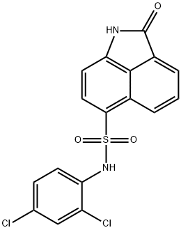 N-(2,4-dichlorophenyl)-2-oxo-1,2-dihydrobenzo[cd]indole-6-sulfonamide Structure