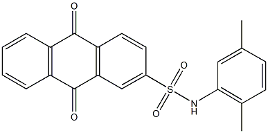 N-(2,5-dimethylphenyl)-9,10-dioxo-9,10-dihydro-2-anthracenesulfonamide|