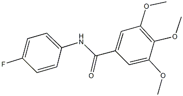 N-(4-fluorophenyl)-3,4,5-trimethoxybenzamide,796-59-8,结构式