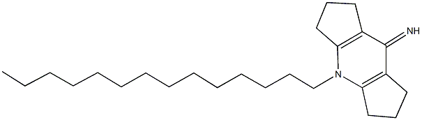 4-tetradecyl-2,3,4,5,6,7-hexahydrodicyclopenta[b,e]pyridin-8(1H)-imine 化学構造式