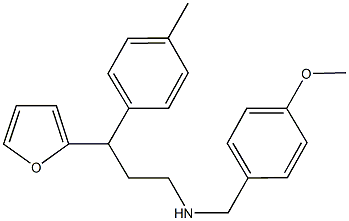 3-(2-furyl)-N-(4-methoxybenzyl)-3-(4-methylphenyl)propan-1-amine|