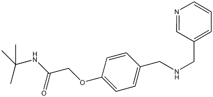 N-(tert-butyl)-2-(4-{[(3-pyridinylmethyl)amino]methyl}phenoxy)acetamide Structure