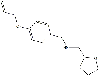 N-[4-(allyloxy)benzyl]-N-(tetrahydro-2-furanylmethyl)amine Struktur