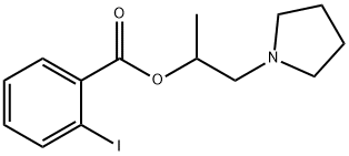 1-methyl-2-(1-pyrrolidinyl)ethyl 2-iodobenzoate Struktur