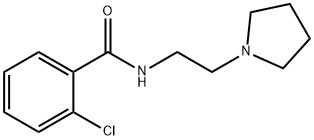 2-chloro-N-[2-(1-pyrrolidinyl)ethyl]benzamide 化学構造式
