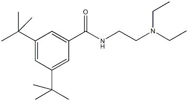 3,5-ditert-butyl-N-[2-(diethylamino)ethyl]benzamide Structure