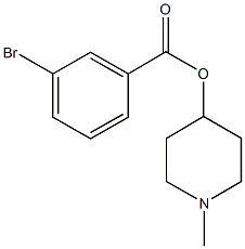 1-methyl-4-piperidinyl 3-bromobenzoate,796888-38-5,结构式