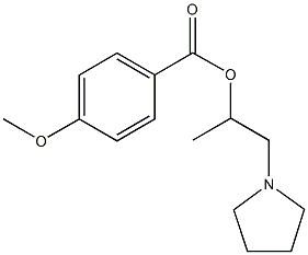1-methyl-2-(1-pyrrolidinyl)ethyl 4-methoxybenzoate Struktur