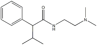 N-[2-(dimethylamino)ethyl]-3-methyl-2-phenylbutanamide 化学構造式