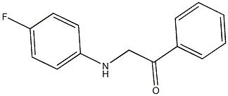 2-(4-fluoroanilino)-1-phenylethanone 化学構造式