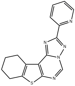 2-(2-pyridinyl)-8,9,10,11-tetrahydro[1]benzothieno[3,2-e][1,2,4]triazolo[1,5-c]pyrimidine 结构式