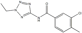 3-chloro-N-(2-ethyl-2H-tetraazol-5-yl)-4-methylbenzamide Structure