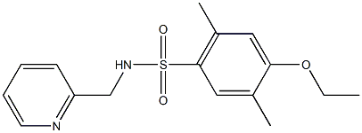 4-ethoxy-2,5-dimethyl-N-(2-pyridinylmethyl)benzenesulfonamide Structure