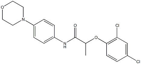 2-(2,4-dichlorophenoxy)-N-[4-(4-morpholinyl)phenyl]propanamide Struktur