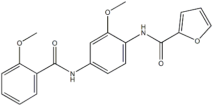 N-{2-methoxy-4-[(2-methoxybenzoyl)amino]phenyl}-2-furamide,797807-86-4,结构式