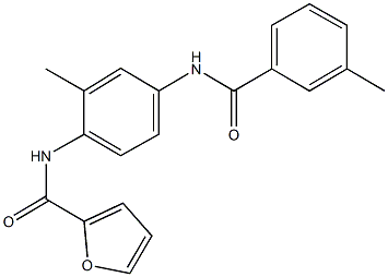 N-{2-methyl-4-[(3-methylbenzoyl)amino]phenyl}-2-furamide Structure