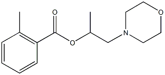 1-methyl-2-(4-morpholinyl)ethyl 2-methylbenzoate 结构式