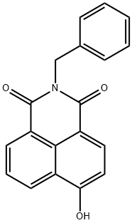 2-benzyl-6-hydroxy-1H-benzo[de]isoquinoline-1,3(2H)-dione Struktur