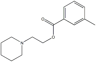 2-(1-piperidinyl)ethyl 3-methylbenzoate 结构式