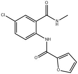 N-{4-chloro-2-[(methylamino)carbonyl]phenyl}-2-furamide Structure