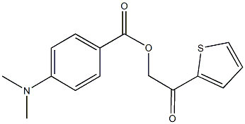 2-oxo-2-(2-thienyl)ethyl 4-(dimethylamino)benzoate Structure