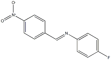 4-fluoro-N-(4-nitrobenzylidene)aniline Structure