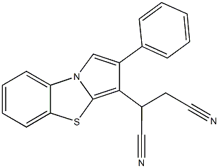 2-(2-phenylpyrrolo[2,1-b][1,3]benzothiazol-3-yl)succinonitrile Structure