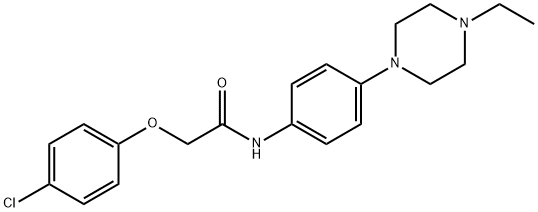 2-(4-chlorophenoxy)-N-[4-(4-ethyl-1-piperazinyl)phenyl]acetamide,801243-95-8,结构式