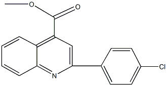 methyl 2-(4-chlorophenyl)-4-quinolinecarboxylate Struktur