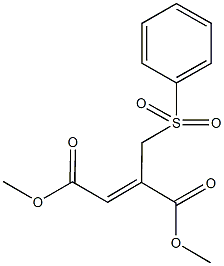 dimethyl 2-[(phenylsulfonyl)methyl]-2-butenedioate Structure