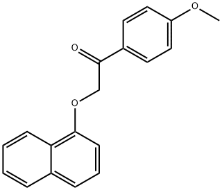 1-(4-methoxyphenyl)-2-(1-naphthyloxy)ethanone Struktur