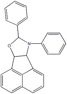 8,9-diphenyl-6b,8,9,9a-tetrahydroacenaphtho[1,2-d][1,3]oxazole 化学構造式