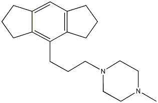 1-[3-(1,2,3,5,6,7-hexahydro-s-indacen-4-yl)propyl]-4-methylpiperazine Structure