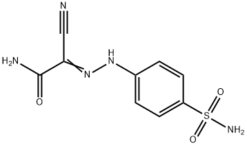 2-{[4-(aminosulfonyl)phenyl]hydrazono}-2-cyanoacetamide Structure