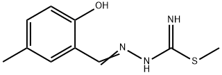 methyl N'-(2-hydroxy-5-methylbenzylidene)hydrazonothiocarbamate,81319-74-6,结构式