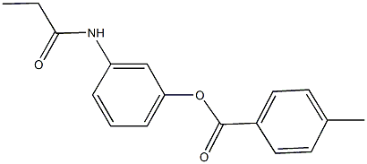 3-(propionylamino)phenyl 4-methylbenzoate,81324-46-1,结构式