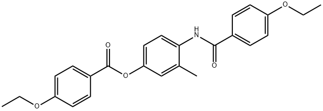 4-[(4-ethoxybenzoyl)amino]-3-methylphenyl 4-ethoxybenzoate Structure