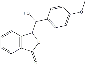 3-[hydroxy(4-methoxyphenyl)methyl]-2-benzofuran-1(3H)-one,81428-85-5,结构式