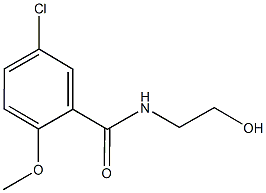 5-chloro-N-(2-hydroxyethyl)-2-methoxybenzamide Structure