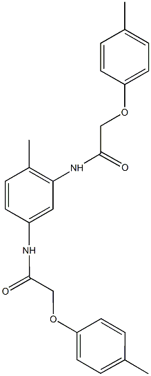 N-(2-methyl-5-{[(4-methylphenoxy)acetyl]amino}phenyl)-2-(4-methylphenoxy)acetamide,815603-74-8,结构式