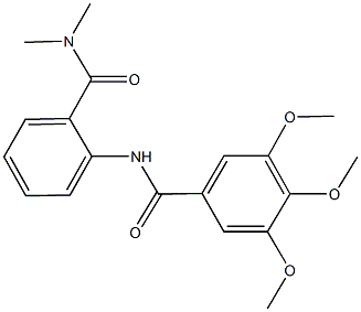 N-{2-[(dimethylamino)carbonyl]phenyl}-3,4,5-trimethoxybenzamide 化学構造式