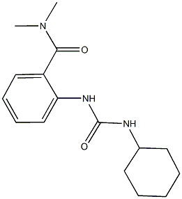 2-{[(cyclohexylamino)carbonyl]amino}-N,N-dimethylbenzamide Struktur