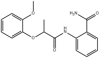 2-{[2-(2-methoxyphenoxy)propanoyl]amino}benzamide Structure