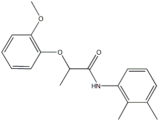 N-(2,3-dimethylphenyl)-2-(2-methoxyphenoxy)propanamide Structure
